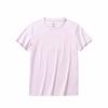 Удобная Дышащая Универсальная Футболка с Буквами и Круглым Вырезом с Коротким Рукавом Женские Футболки Мороженое-Розовый 162528103-2