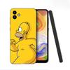 The Simpsons Black Silicone Phone Case For Samsung Galaxy A01 A03 Core A04 E A02 A05 A10 A20 A21 A30 A50 S A6 A8 Plus A7 2018