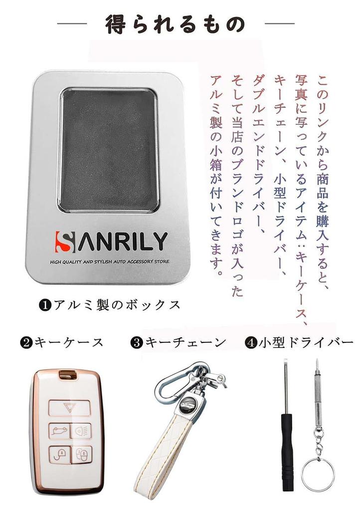 SANRILY Умный чехол для ключа для Land Rover, Совместим с Range Rover Evoque, Range Rover Sport, Discovery Evoque, Jaguar и другими. Стильный дистанционный ключ C