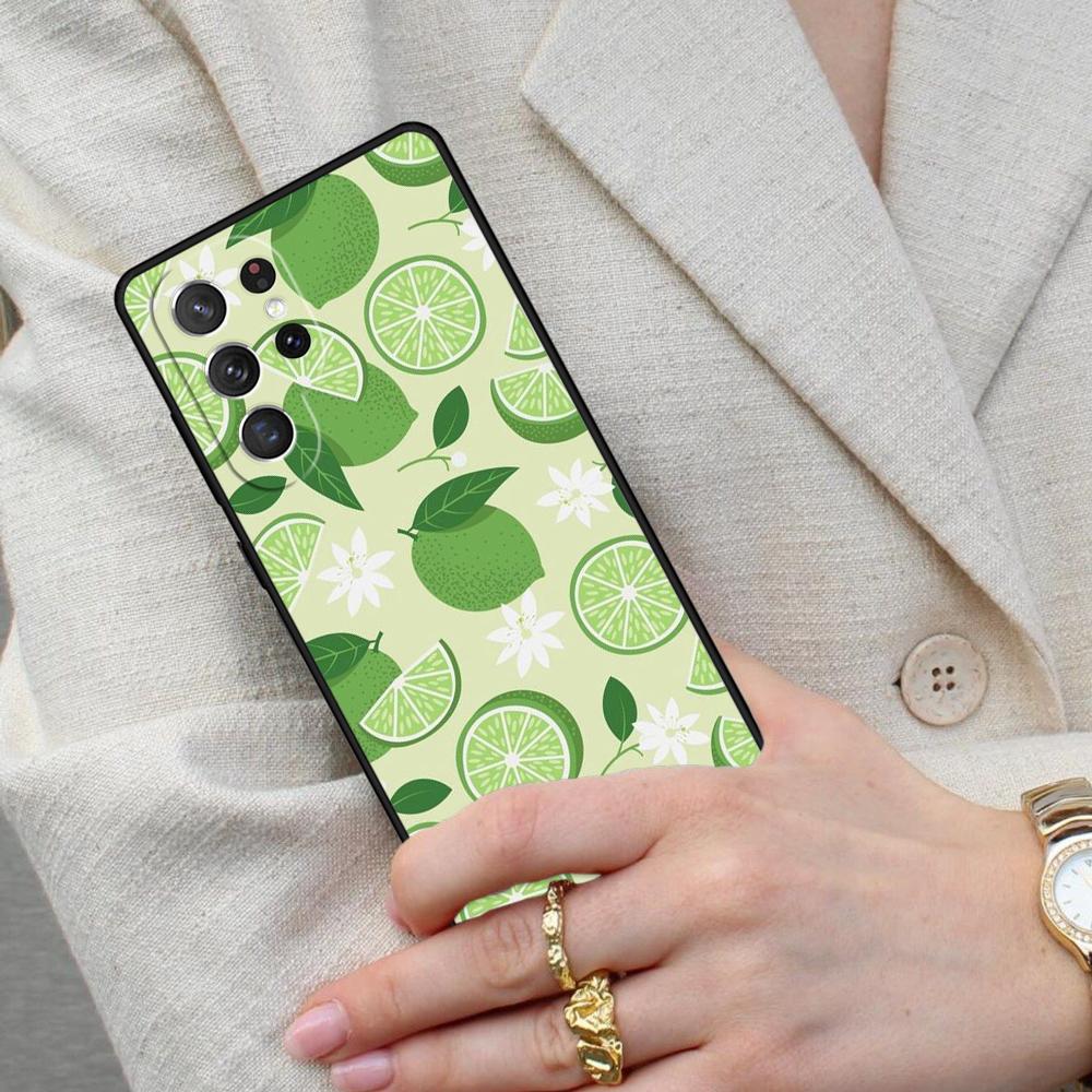 Summer Fruit Lemon Cell Phone Case for Samsung Galaxy S26 Ultra S25 S24 S23 S22 S21 S20 Note10 Cover