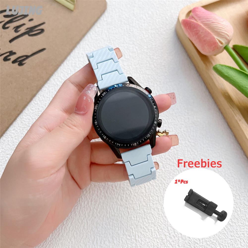 Ремешок 20 мм 22 мм для часов Samsung Galaxy watch 5 Pro/6/4/classic 46 мм Active 2 40 мм 44 мм Браслет из углеродного волокна Huawei GT/2e/3/Pro Amazfit GTS 2 Группа Xiaomi