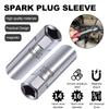 3/8 Inch 12 Point Drive Spark Plug Socket Wrench With Magnetics 14/16mm CR-V Steel Socket Wrench Adapter Car Removal Repair Tool