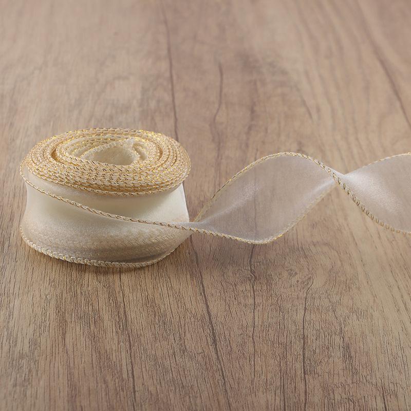 10 ярдов/рулон шифоновая шелковая лента органза атлас для самостоятельного изготовления подарочной упаковки украшения свадебные букеты венки швейные принадлежности