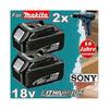 2 упаковки для аккумулятора Makita 18 В 8,0 Ач LXT Li-ion Bl1850b Bl1830b Bl1860b Беспроводного 25-26