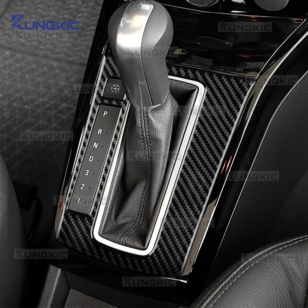 Для Vauxhall Opel Astra H MK5 2004 2005 2006 2007 2008 2009 2010 Наклейка из настоящего мягкого углеродного волокна LHD RHD Панель переключения передач автомобиля