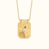 Accessories Square Brand Bohemian Literary Retro Style Tarot Necklace Women'S Rope Long Necklace