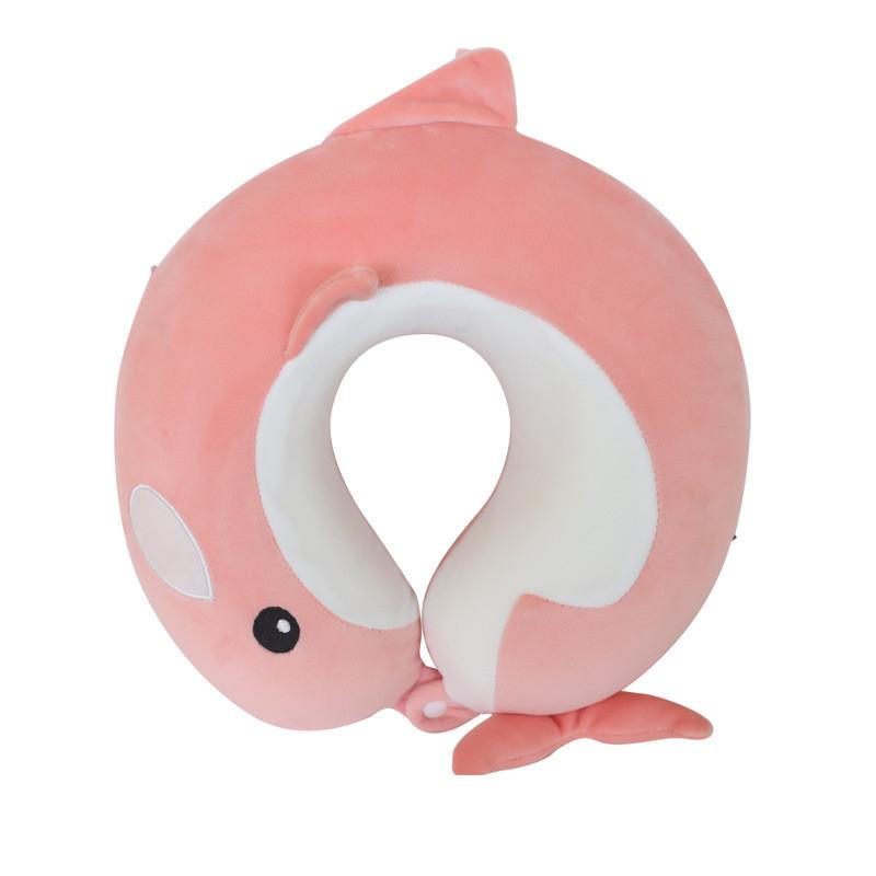 Unicorn Kids U Shape Pillow With Memory Foam And Soft Elastic Cover For Rest