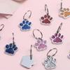Personalized Dog Cat Tags Anti-Lost Pet Collar Tag Pendant Cats Supplies Pet Glitter Pendant  Cats