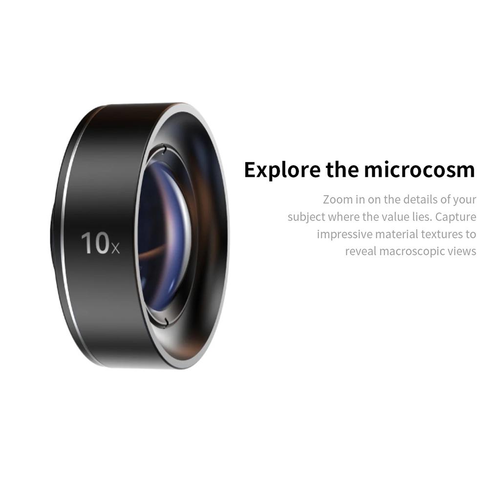 Smartphone Lens 10x Macro 65mm Portrait 170° Fisheye 16mm Ultra-Wide Angle Lens For Cell Phone IPhone 15 14 13 X Pro Max Samsung