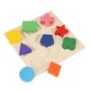 Забавная детская деревянная геометрическая фигура деревянная головоломка, строительный блок, игрушка для раннего обучения