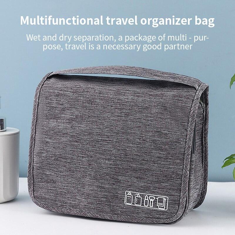 Foldable Toiletry Bag Organizer Hanging Storage Bag Bathroom Makeup Bag Case Cosmetic Bag Travel Bag For Travel Business