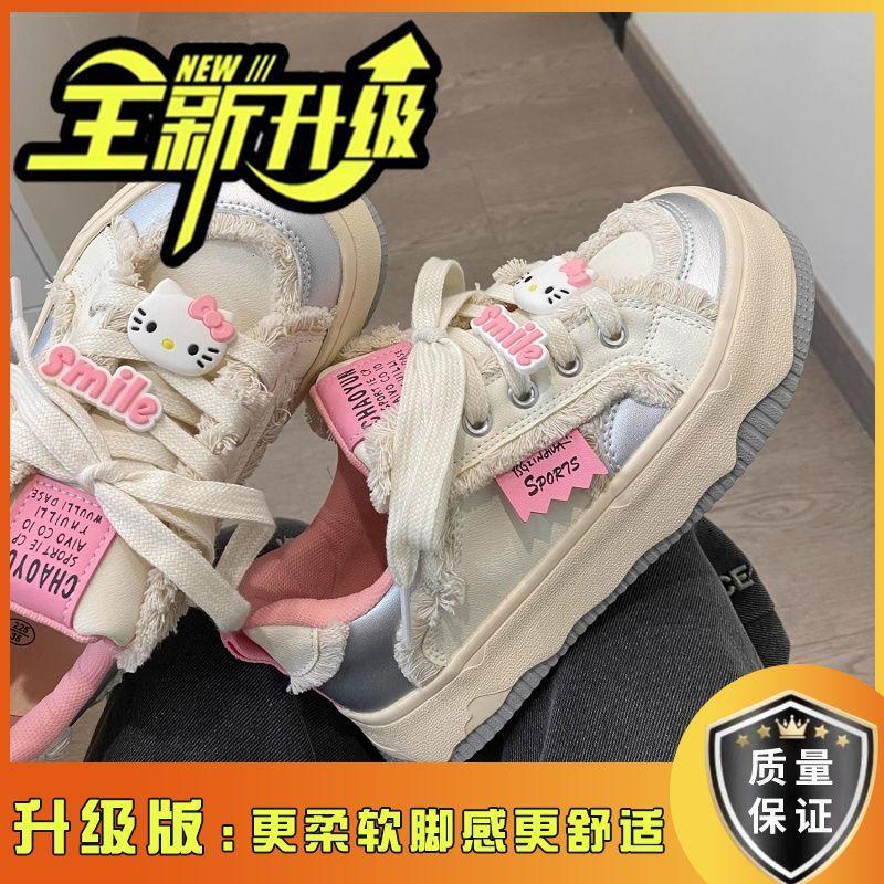 Национальный нишевый оригинальный котик Китти обувь с большой головой женская обувь новая весенне-осенняя платформа универсальная детская