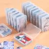 Пластиковый ящик для хранения карт, пылезащитный с крышкой, мини-коробка, прямоугольный, практичный, для сортировки карт и монет