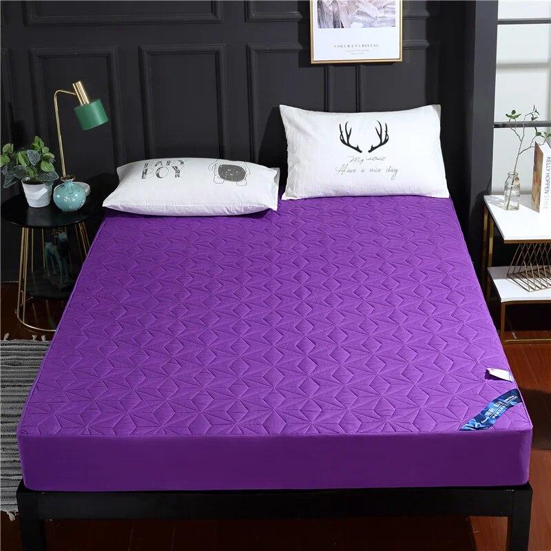 Модная стеганая водонепроницаемая простыня для подгузников, однотонный износостойкий противообрастающий наматрасник, с эластичной лентой