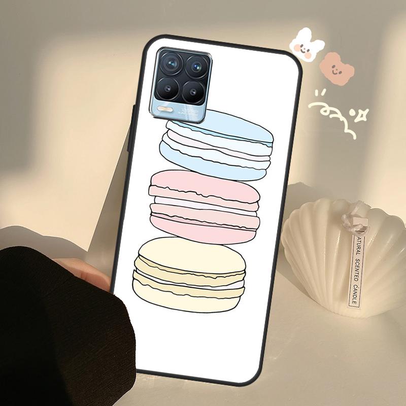 Macarons Cake Dessert Case For Realme C71 C63 C61 C55 C51 C53 C25 C65 C67 C75 11 12 13 14 15 Pro Plus GT6 GT7 Pro
