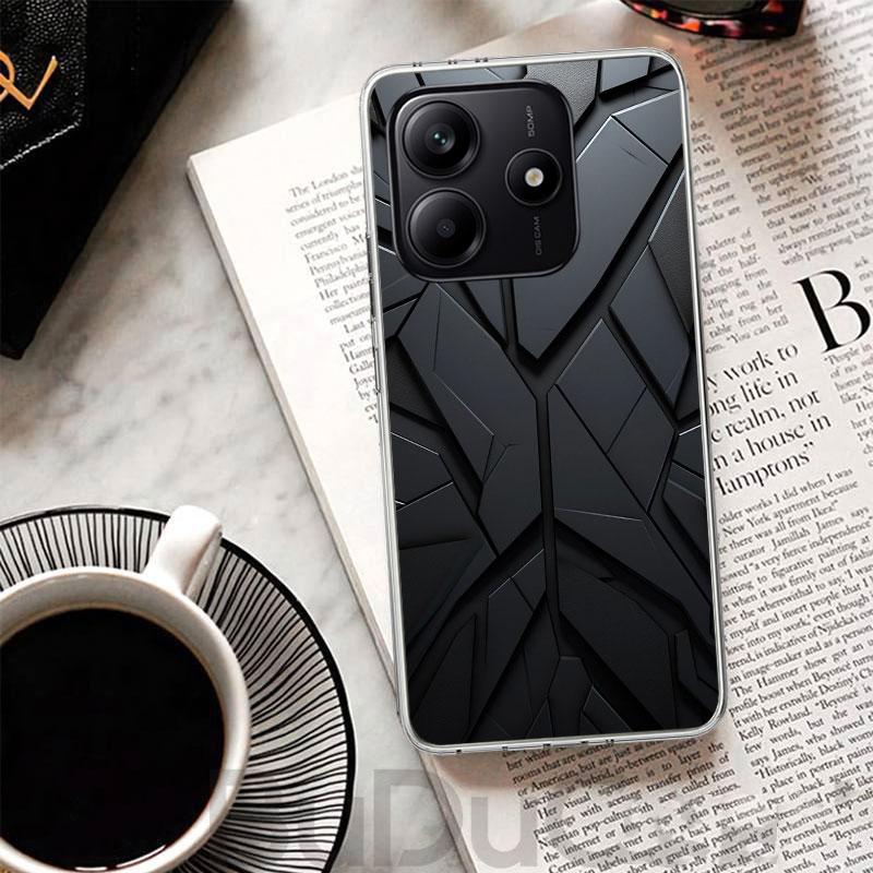 Чехол с узором из кованого карбона для телефона Xiaomi Redmi Note 14 13 12S 12 11 Pro Plus 11S 10S 10 11E 11T + 9S 9 Печать Coque