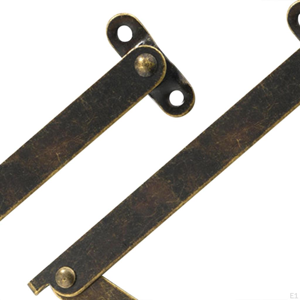 2 шт., складные опорные петли для крышки, подъемная стойка для шкафа, железный материал, демпферная петля для дерева