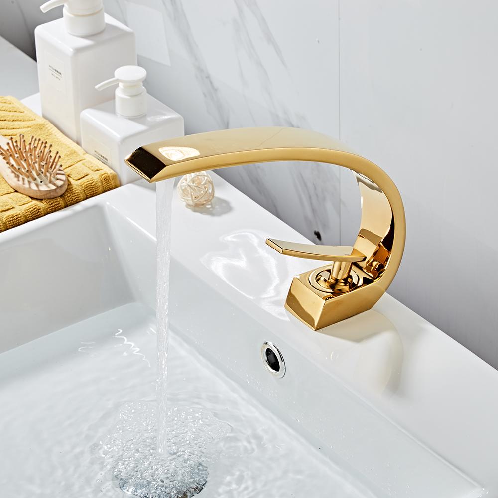 BAKALA Washbasin Design Bathroom Faucet Mixer Waterfall Hot and Cold Water Taps For Basin Of Bathroom F6101-1