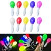 10Pcs/Pack Glowing Sand Hammer Toy Hand Shakers LED Maracas Flashing Light Lamp Birthday Party Favors-(Random Color)
