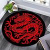 Круглый ковер с милым драконом для взрослых и детей, игровой ковер с рисунком дракона, круглые коврики для гостиной, компьютерный стол и коврик для стула