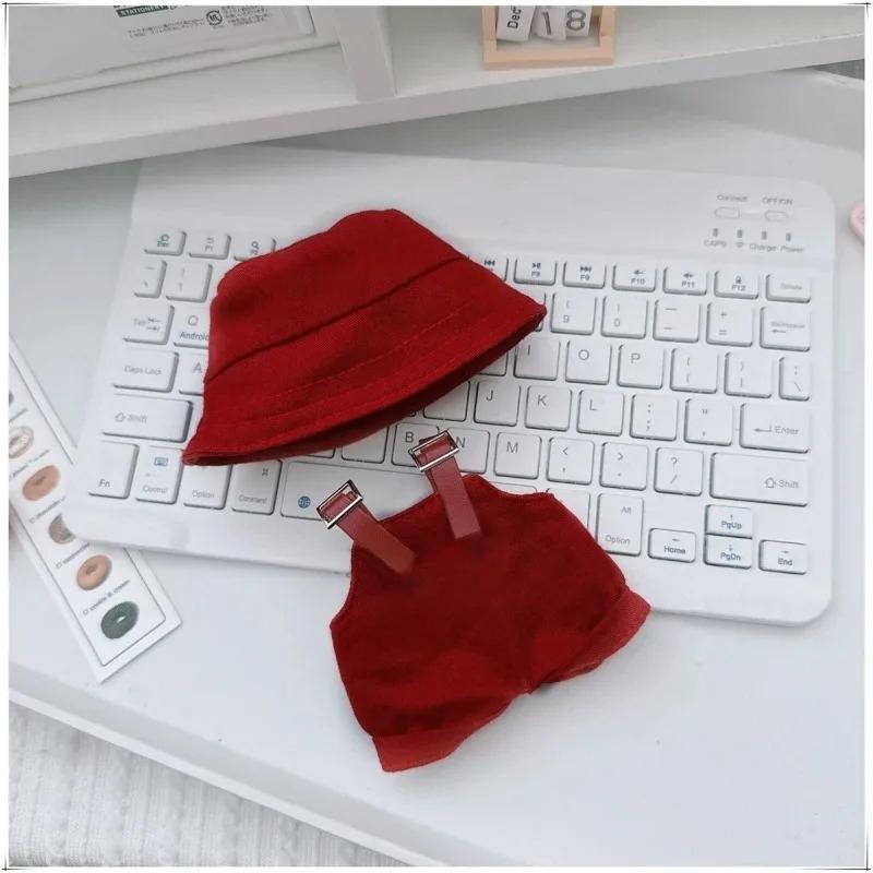 Для Лабубу 15-17 см v1v2 Наряд Аксессуары Мини-шляпа Комбинезон Комплект Украшение Маленькая одежда Детские игрушки Подарок на день рождения