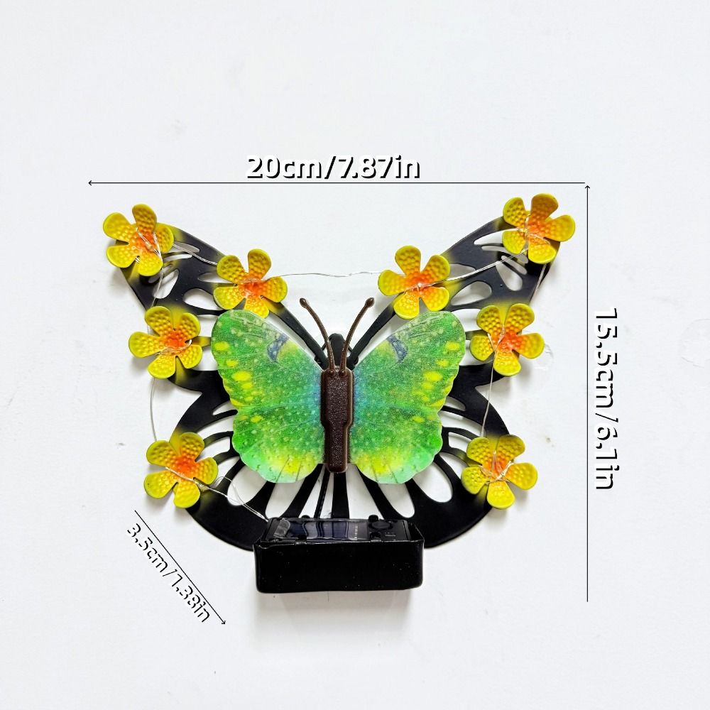 Waterproof Solar Butterfly Wall Light Solar Powered Garden Decoration Light Garden