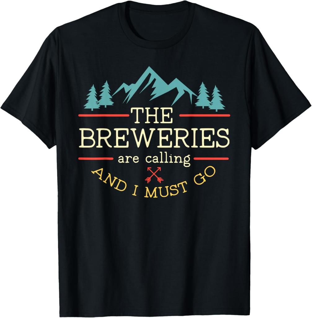 Vintage Beer Breweries are Calling and I Must Go Craft Beer T-Shirt