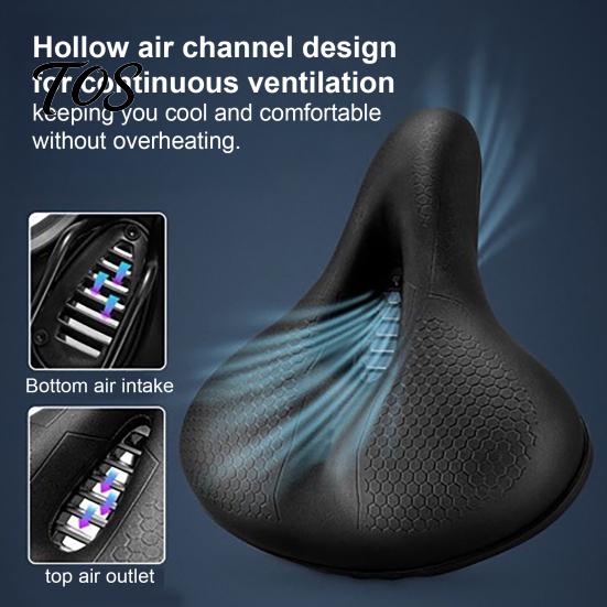 Bicycle Seat Cushion Cushion, Shock-Absorbing Memory Foam Bike Saddle, Ergonomic Breathable Saddle Padded Seat, MTB Road Mountain Accessories Padding