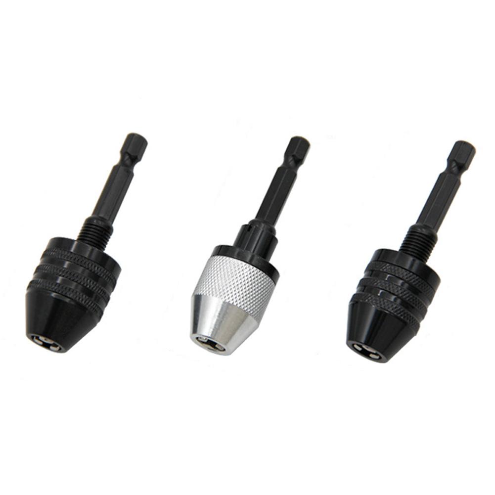 Quick Change Keyless Drill Bit Chuck Hex Shank Adapter Converter Tool Electric Micro Motor Clamp Chuck Grinder Drill Chuck