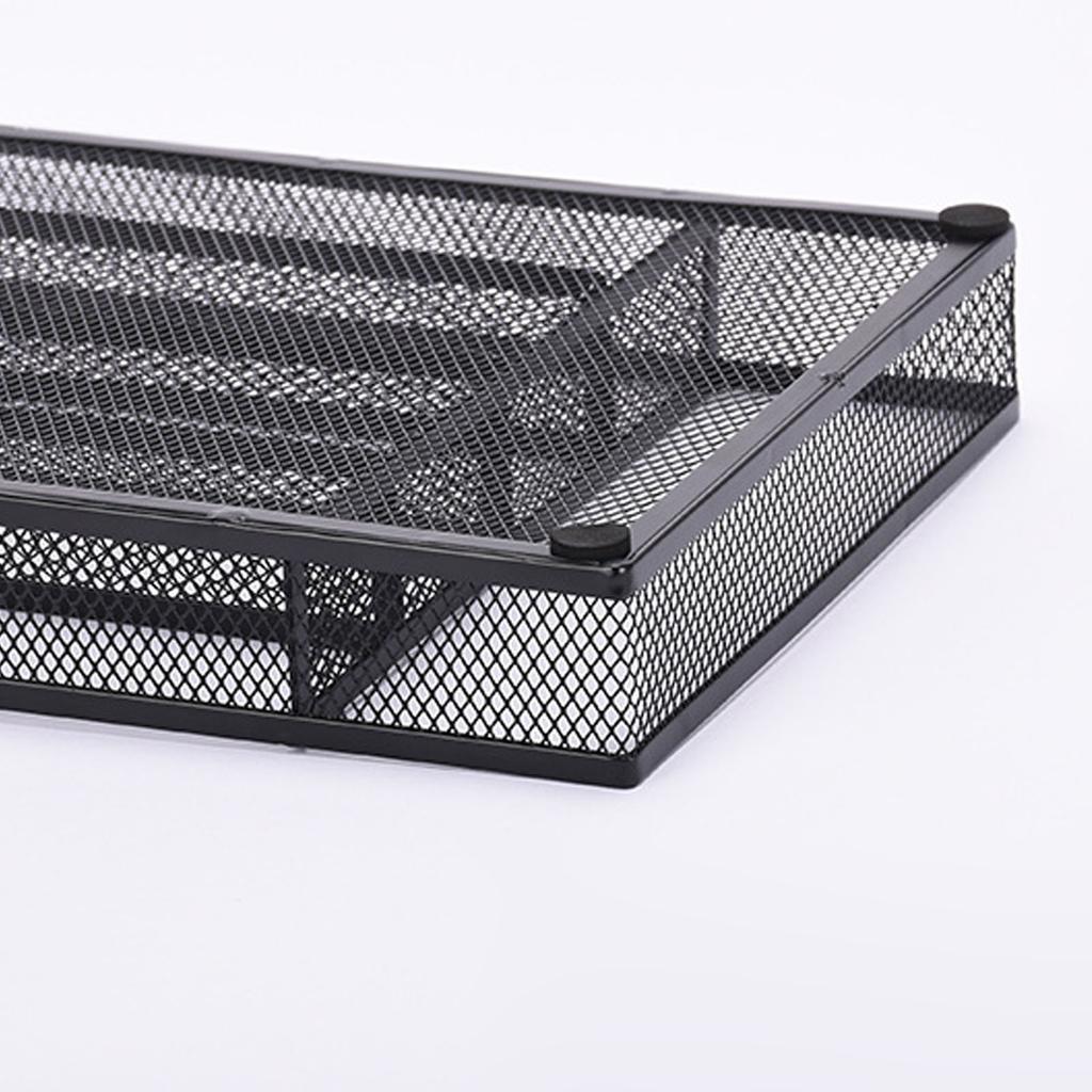 Kitchen Drawer   Carbon Steel Anti Slip Mesh Wire Utility Cutlery Tray Silverware Flatware Storage Divider for Spoons Forks