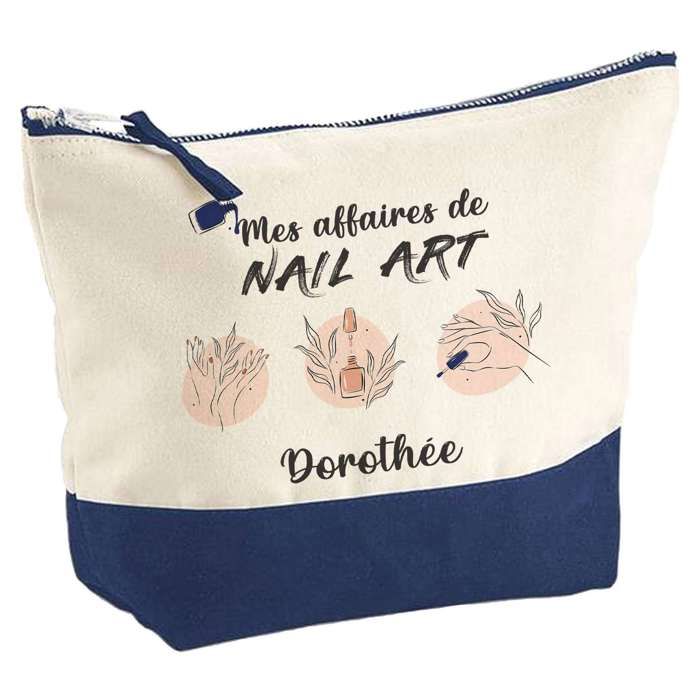Trousse de maquillage - PLANETEE - Affaires de Nail Art Dorothée - Grand format - Coton - Impression HD