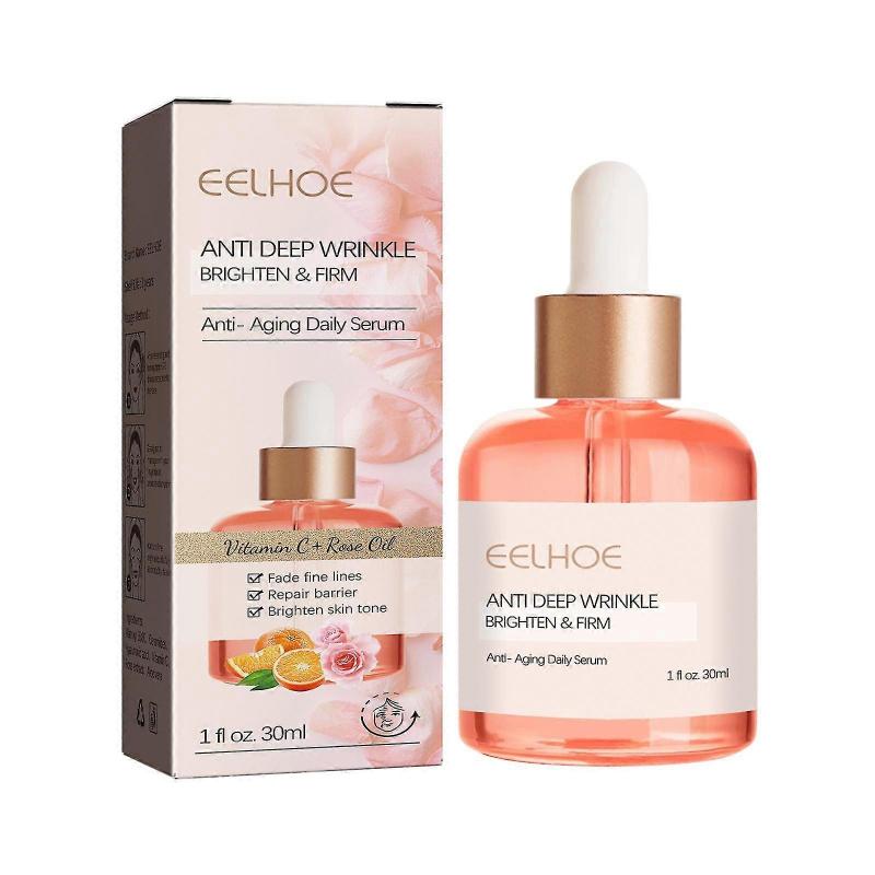 Barsinfi 3PCS Rose Oil Anti-aging Serum to Wrinkles, Vitamin C Rose Oil, Facial Oil to Visibly Brighten, Hydrate, Firm and Reveal Radiant Skin