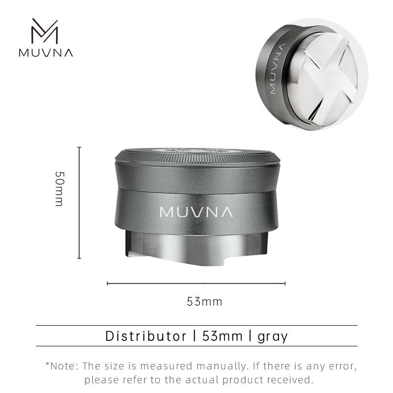 Темпер для эспрессо MUVNA V2, давление 30 фунтов, пружинный тампер для кофе, гравитационный распределитель из нержавеющей стали с адаптивной высотой, новый комплект