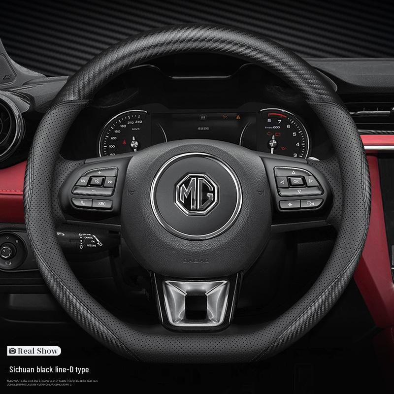 Genuine Leather Steering Wheel Cover for MG6/HS/5, Roewe ZS/3
