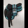 Turquoise Treeless Freemax Synthetic Horse Tack Saddle + Girth, All Sizes For Horse