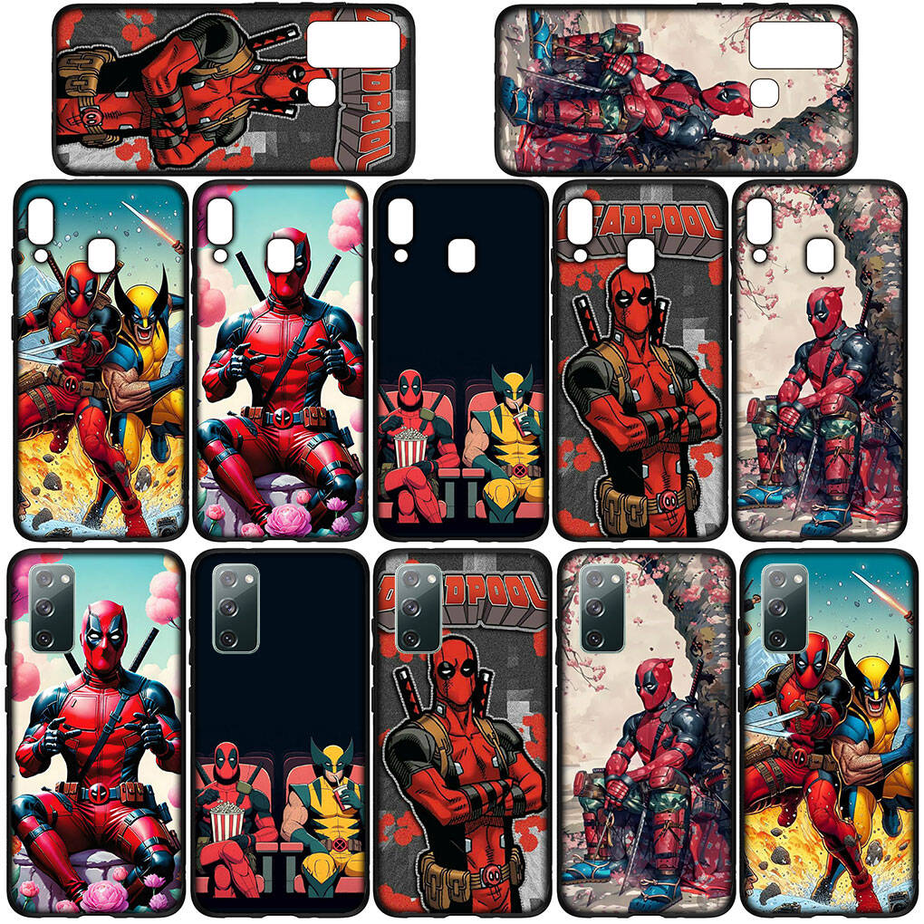 Чехол для iPhone 17 16 15 Xiaomi Poco Redmi Note 14 13 12 11 Pro Max 9 16e Samsung Galaxy S25 S24 S23 OPPO Huawei Marvel Росомаха Дэдпул Чехол для телефона