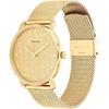 Coach ELLIOT 36mm Gold Mesh Strap 14504553 Wrist Watch