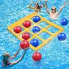 With Inflator Pump Inflatable Pool Toy Set 6/10 Balls Inflatable Water Toss Game 2-10 Players