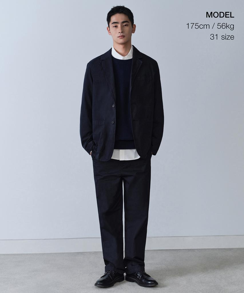 MUSINSA STANDARD [City Workers] Cn Garment Dyed Pants [Navy]