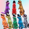 Rruonshully Halloween Dinosaur Dinosaur Rider Tyrannosaurus Lightweight Monster Costume for Fun Animal Red Kigurumi, Costume, Brown, Rex, Inflatable,