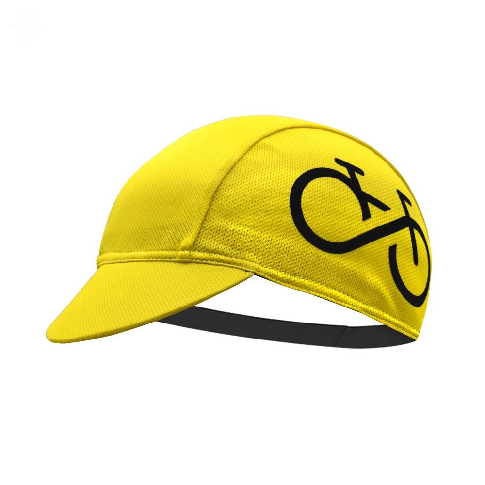 Cyclist Print Cycling Skull Cap, Quick Dry Breathable Helmet Liner Hat for Men Women, Sun Protection