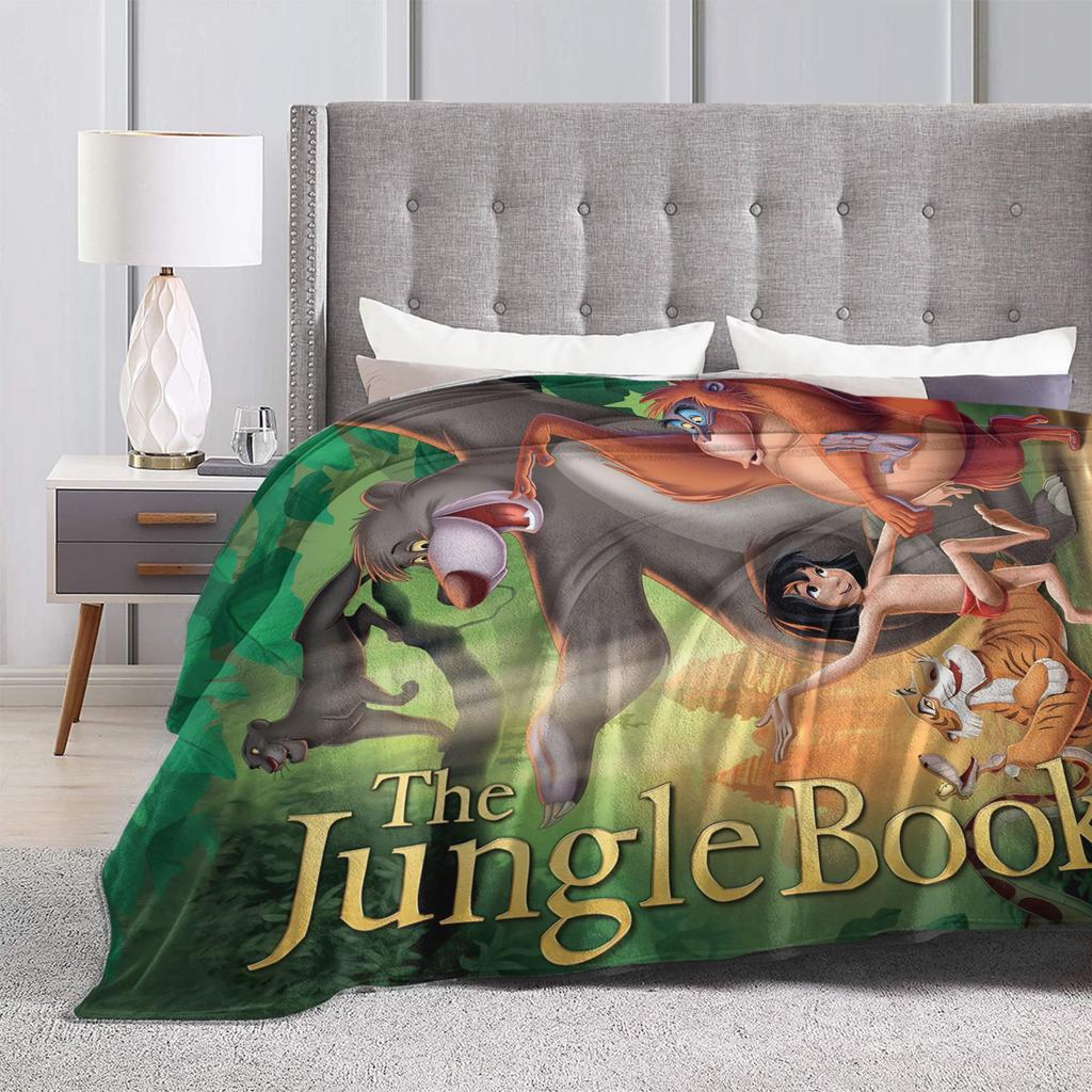 The Jungle Book Super Soft Blankets Picnic Plush Bedding Throws Street Trend Bedroom Flannel Bedspread Sofa Bed Cover