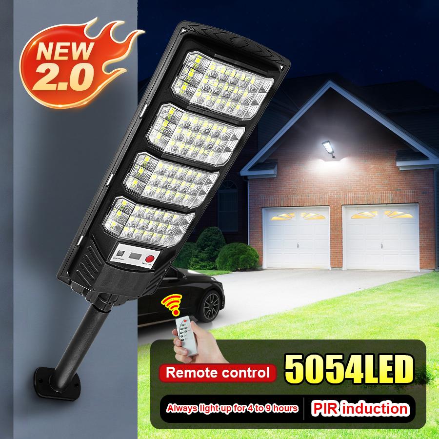 2025 New Solar Lights Outdoor Waterproof Solar Spotlight with Remote Control and Remote Sensing Household Solar Street Lights