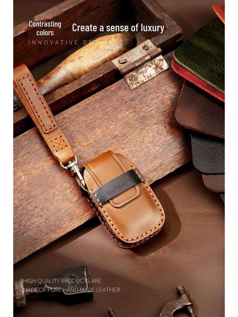 Премиальный кожаный чехол для ключа для Subaru Forester, Outback, XV, Legacy