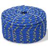 VidaXL Marine Rope 50 M X 10 Mm, Blue, Polypropylene, Weather-Resistant, Floating, UV-Resistant and Wear-Resistant 91296