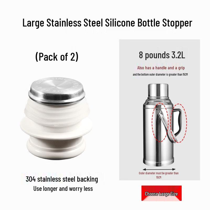 304 Stainless Steel Single Layer Vacuum Kettle - 1.6L Household Thermos with Spout