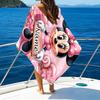 1pc Minnie5 Beach Towel with Custom Name, Beach/Swimming/Bath/Picnic/Camping Towel, Suitable for Seaside Beaches