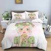 Комплект постельного белья Makeup Gril Fastion Cartoon Duvet Cover Bedroom Beder Covers Twin King Size Quilt Cover Home Textile