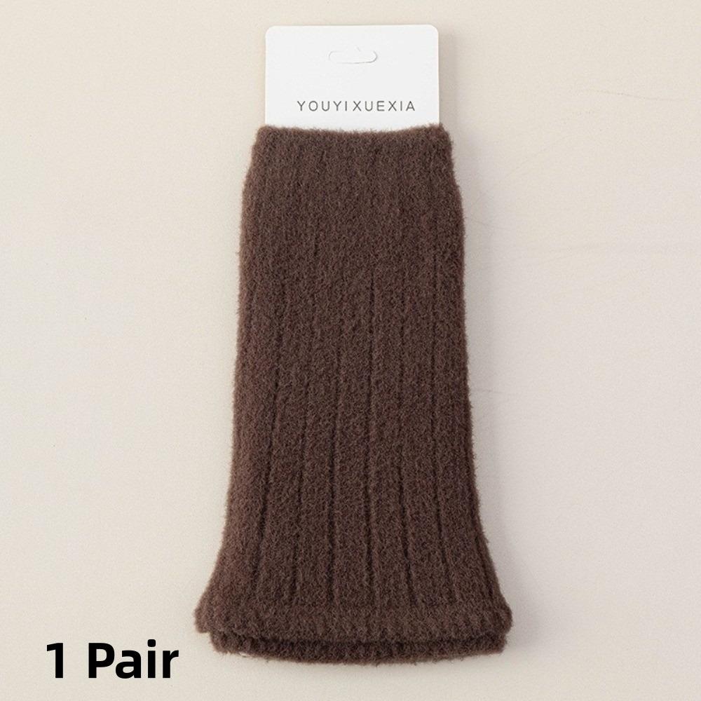 Модные утолщенные женские длинные чулки теплые Y2K зимние носки с ворсом защита ног японский стиль носки для ног подарок
