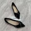 Comfortable and Elegant Pointed Toe Slip-on Women's Flat Shoes Spring and Autumn High Quality Fashion Social 39 Ladies Footwear